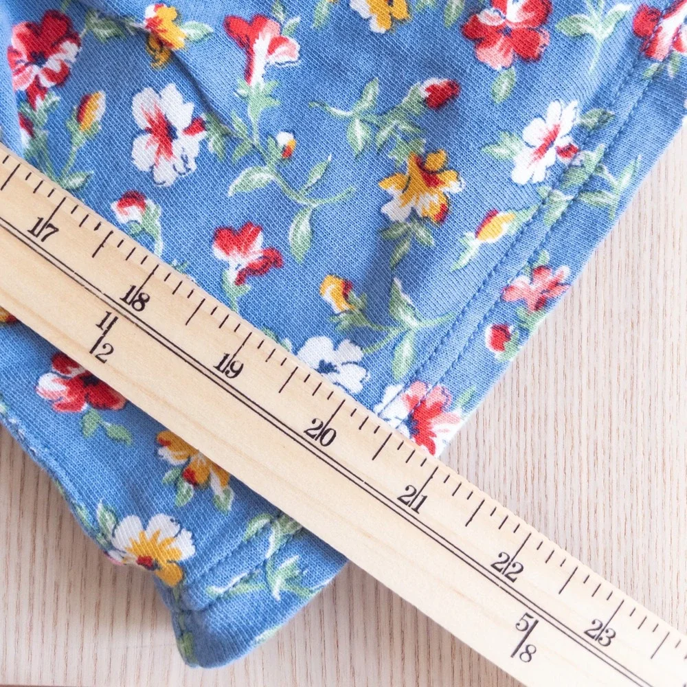 Polo Ralph Lauren Floral Sweatshirt Dress Blue Long Sleeve Girls Size 5